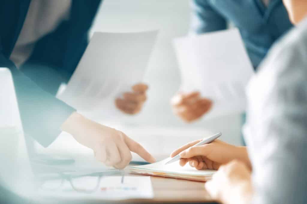 working day in office.